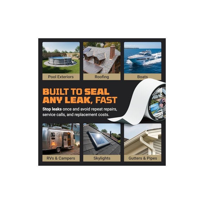 TITANPATCH PRO Waterproof Sealant Tape - 4" x 10' for