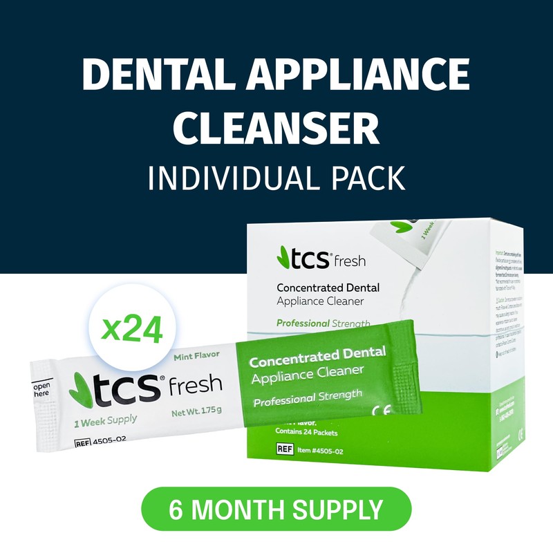 TCS Fresh Concentrated Dental Appliance Cleaner Set, Professional Denture and