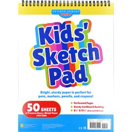 Kids' Sketch Pad (50 perforated sheets of high quality paper. Acid-free)