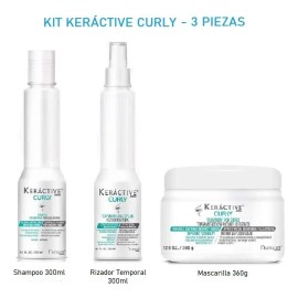 Nutrapel - Kit Keráctive Curly Shampoo + Rizador Temp + Mask
