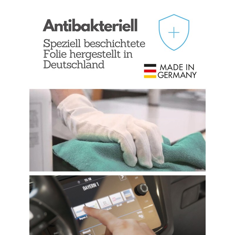 DISSKIN® WS-DP-1396-002 Screen Protector Suitable for VW Golf 8, Passat,