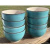 Royal Norfolk (4) Royal Norfolk Blue Swirl Bowls 5" Stoneware
