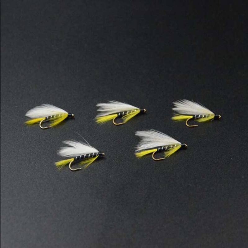 Qievcrme 10 moscas de pesca con mosca para trucha, lubina