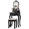 Costway Vanity Compact Makeup Dressing Table Stool Set Jewelry Desk