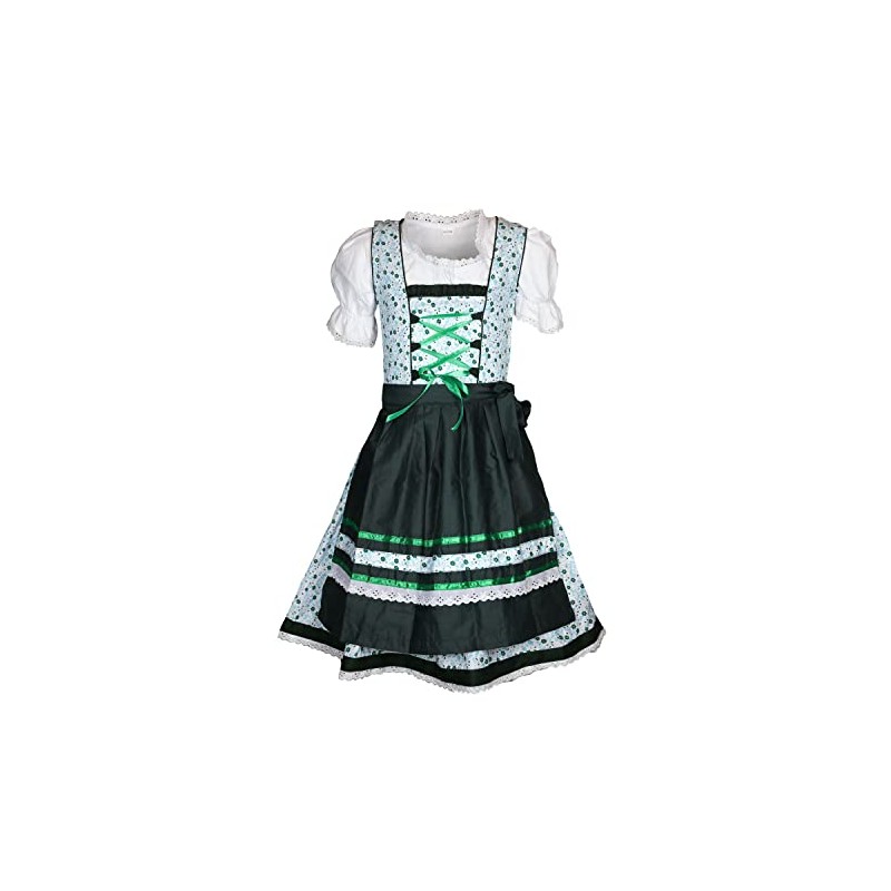 MS-Trachten Children's Dirndl Costume Dress Girls' Dirndl Mimi 3-Piece (152,