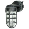 Woods L1707SVBLK Wall Mount Light in Hammered Black Finish Sturdy