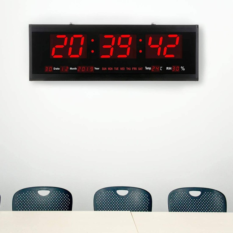 21.6 Inch Oversized LED Digital Wall Clock Large Display with