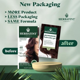 Herbatint Herbatint Permanent Hair Dye For Women - 4R Copper Chestnut - For Up To 100% Gray Coverage of Resistant Gray Hair - Ammonia-Free, Alcohol-Free & Vegan - Salon Influenced Hair Color 5.75 fl oz