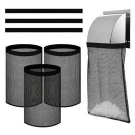 3 PCS Dryer Lint Catcher, Lint Catcher for Dryer，indoor Dryer Vent Lint Catcher, Suitable for Outdoor Dryer Vents Capturing Lint and Dust (Black)