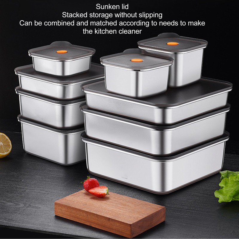 Stainless Steel Food Storage Container Stainless Steel Preservation Box Bento