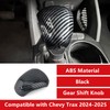 ABS Carbon Fiber Car Gear Shift Knob Cover Interior Trim