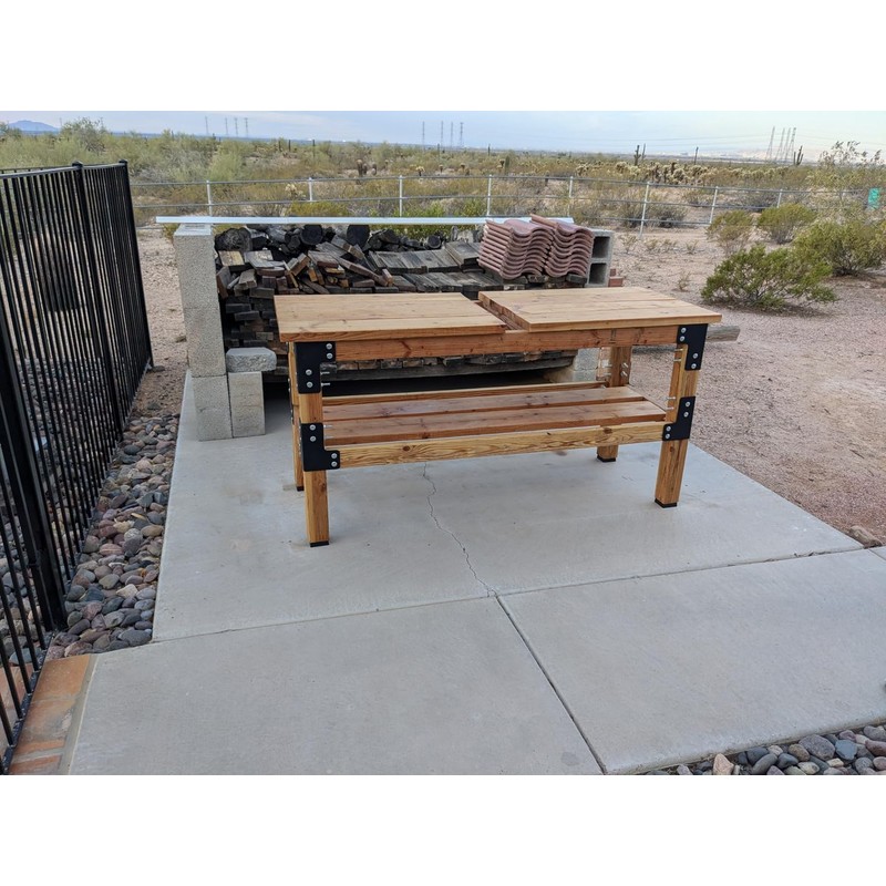 vikofan 8pcs Workbench Brackets Kit with Screws 4x4 4mmThickness Heavy