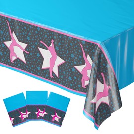 Gymnastics Tablecovers (2) Gymnastics Birthday Party Supplies, Gymnastic Theme Party Supplies, Gymnastics Tablecloth, Gymnastics Table Cover, Gymnastics Baby Shower, Gymnast Birthday, Blue Orchards