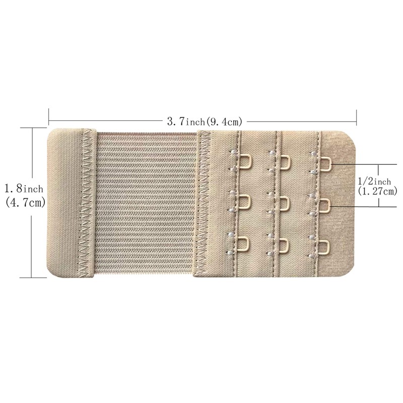 Chanie Women Pack of 3 Soft Comfortable 3 Hooks Bra