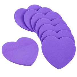8 Pcs Purple Heart Sticky Notes, Cute Sticky Notes Self-Stick Notes Strong Adhesive Postfor Office Home Supplies