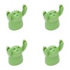 4Pcs Desktop Card Holder Resin Cartoon Animal Shape Cute Message