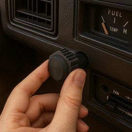 Windshield Wiper Switch Knob for Ford 1985-1991 Truck F-150 F-250 F-350 1985-1989 Ford Bronco (Black)