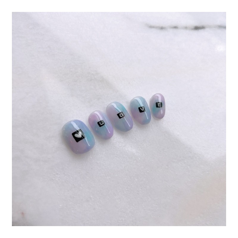 ‘Handmade nail tips - Petit round / ‘수제네일팁 - 쁘띠라운드