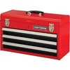 CRAFTSMAN 20-in Wide 3 Drawer Metal Tool Box With Ball-Bearing