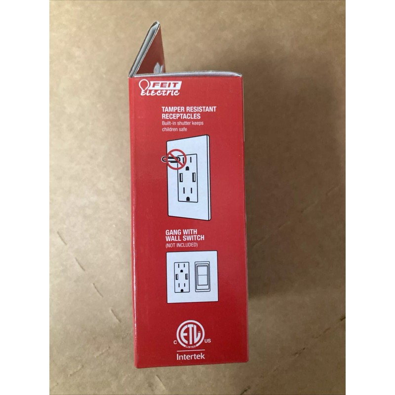 Feit Electric Wall Outlets with USB Ports 4.8 Amp