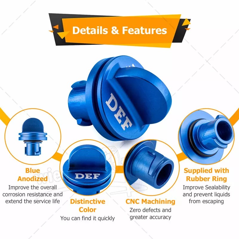 WSAYS Magnetic Diesel Fuel Cap+DEF Cap For 19-24 21 2022