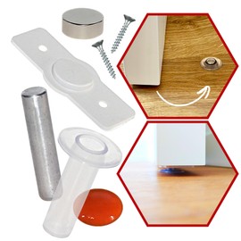 Stang – Magnetic Door Stopper Invisible Concealed Flush Mounted Magnetic Door Stop for Bottom of The Door with Hold-Open Function and Holder Option