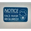 FACE MASK REQUIRED Engraved Small Business Notice Sign | Office