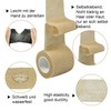 QiGui Selbstklebender Verband 12 Rollen 5cm x 4.5m Verbandsmaterial Pflaster