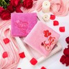 SmoothNovelty 2 Pcs Valentines Hand Towels for Bathroom 29.5 x