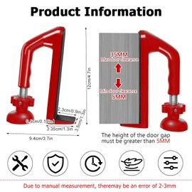 Door Jammer - Portable Door Stop Security Device, Aluminum Alloy Anti-Slip Door Locks for Travel,Apartment,Travel Door Stopper,Travel Safety Kit for Home, Office,Hotel