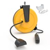 30Ft Retractable Extension Cord Reel, Ceiling/Wall Mount 16/3 Gauge SJTW