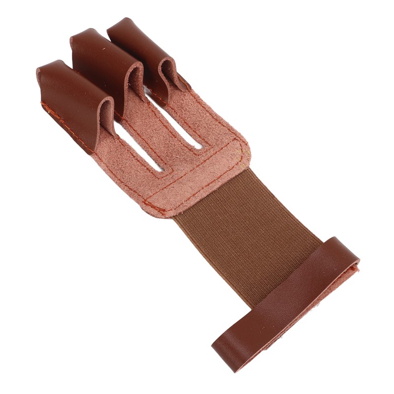 Archery Glove Cowhide Protective 3 Finger Guard Finger Tab Glove