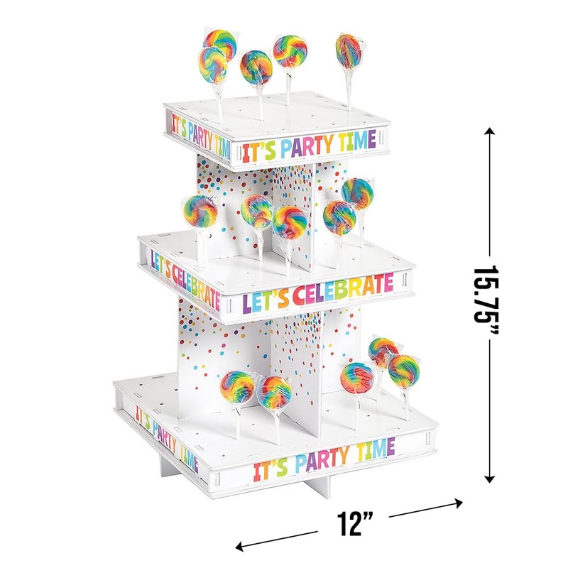 Fun Express Birthday Lollipop Stand - Candy Display Holder for