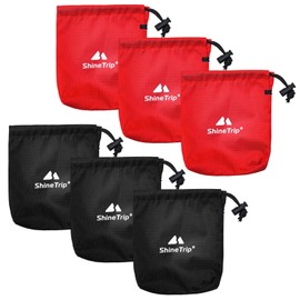SAIIURV 6 Stück Kleine Drawstring Aufbewahrungstasche Beutel mit Kordelzug, 14,5 x 16 cm Kordelzugbeutel Packbeutel Mini Stuff Nylonbeutel Reisetaschen für Ladegerät Kopfhörer Schlüssel Outdoor
