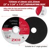 ZKH 5 Inch Cut Off Wheels, 50 Pack Thin Metal
