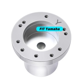 Shu-Ran Golf Cart Steering Wheel Adapter, Golf Cart Steering Wheel Adapter Hub Only For Yamaha Golf Cart, Silver