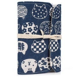 Coopay Circular Knitting Needles Storage Bag, Compact Circular Needle Case Empty, Circular Knitting Needles Holder Organizer with 11 Clear Zipper Pockets for Short or Long Circular Pins Storage