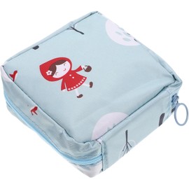 GALPADA Porta sanitarios con cremallera de poliéster, bolso para almacenamiento de toallas sanitarias para niñas, multi-función y adecuado para uso en exteriores