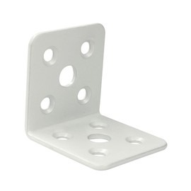 Daidohant 00069218 Multi L-Shaped Reinforcement Metal White (W) 1.6 x (A) 1.7 x (B) 1.7 x (B) 1.7 x 0.09 inches (42 x 42 x 2.3 mm) Iron / White / L Type (daidohant)