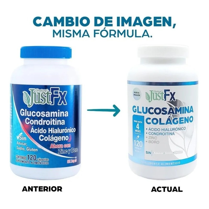 Glucosamina Condortina En Cápsulas Just Justfx 120 Caps Sin Sabor