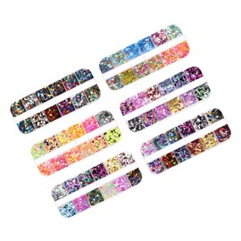 Baluue 6pcs Colorful Shape Sequins for Nail Art Stunning Holographic Glitter for Manicure Unique Butterfly and Designs for Professional Home Use