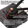 High Torque Clock Movement Replacement Mechanism with Clock Hands to