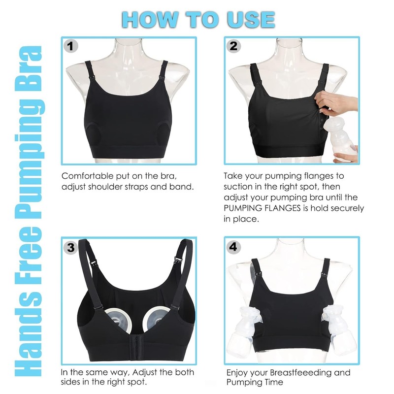 Hands Free Pumping Bra Hands-Free Breast Pump Bra Nursing Bras
