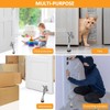 FACAICAI 2 Pack Door Stopper, Heavy Duty, Satin Nickel, 2
