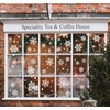232Pcs Christmas Window Stickers White Snowflakes Window Stickers Clings Static