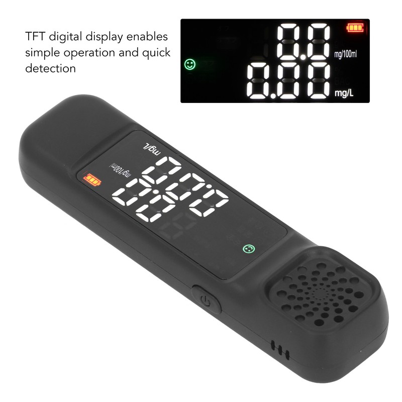 Breathalyzer Breath Tester Meter TFT Digital Display Accurate Portable Testing