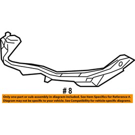 Genuine Subaru 57707FJ011 Bracket (Front Bumper Corner, Left), 1 Pack