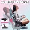 Dowinx Gaming Chair with Cute Bunny Ears, Pink Game Chair