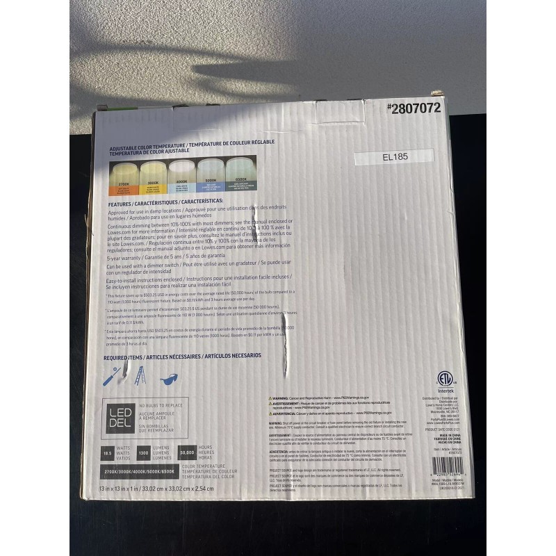 Project Source 2 Pack Project Source LED Flush Mount Ceiling