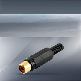 JQ Connector Connector-RCA Female RCA FEMALE for Manufacturing Black X (1 Pack) / 컨넥터 커넥터-RCA 암 RCA FEMALE 제작용 검정 X ( 1매입 )